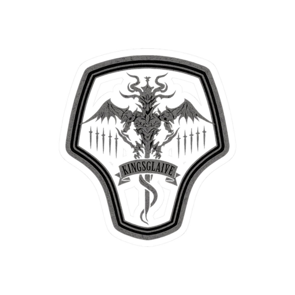 Kingsglaive Badge Sticker | Bold Final Fantasy XV Decal - alternate angle 3, merchandise