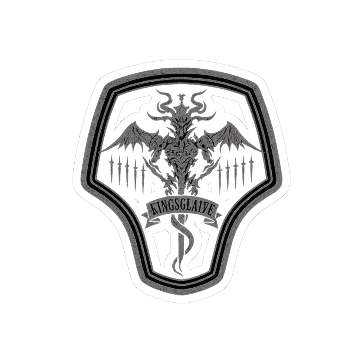 Kingsglaive Badge Sticker | Bold Final Fantasy XV Decal