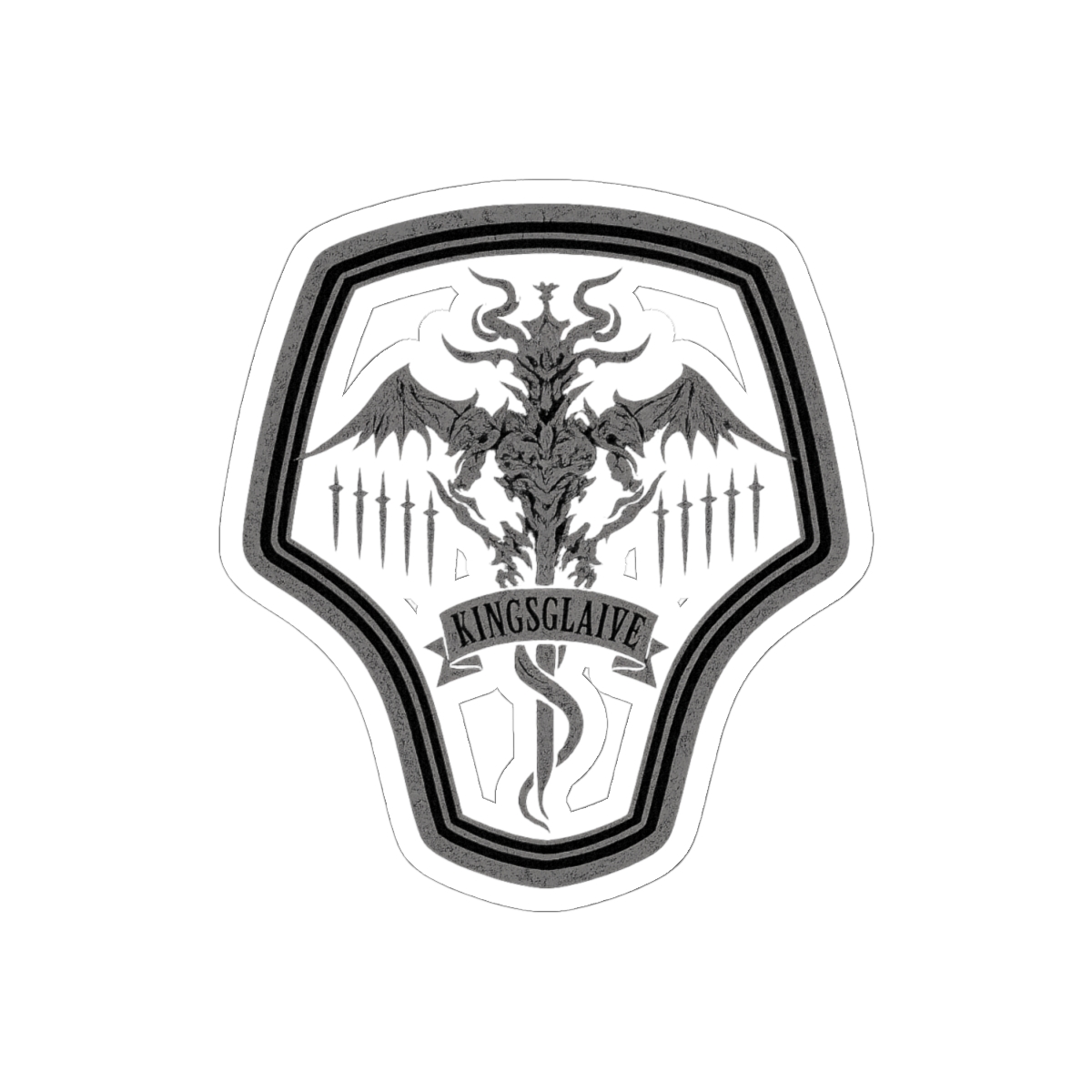 Kingsglaive Badge Sticker | Bold Final Fantasy XV Decal - alternate angle 1, merchandise