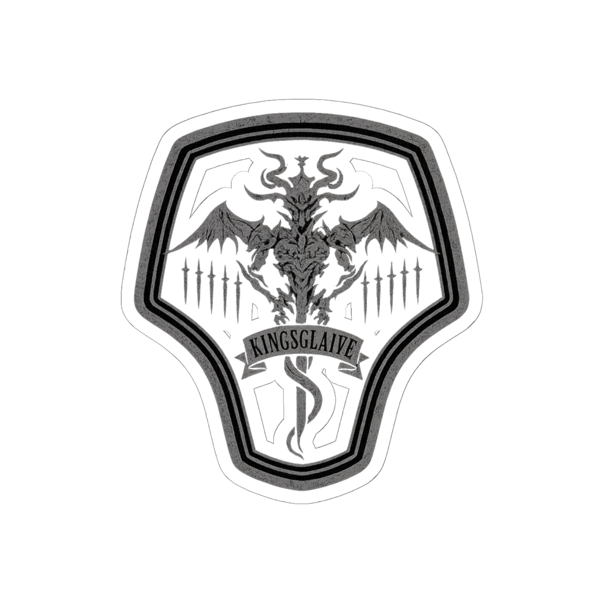 Kingsglaive Badge Sticker | Bold Final Fantasy XV Decal - alternate angle 2, merchandise