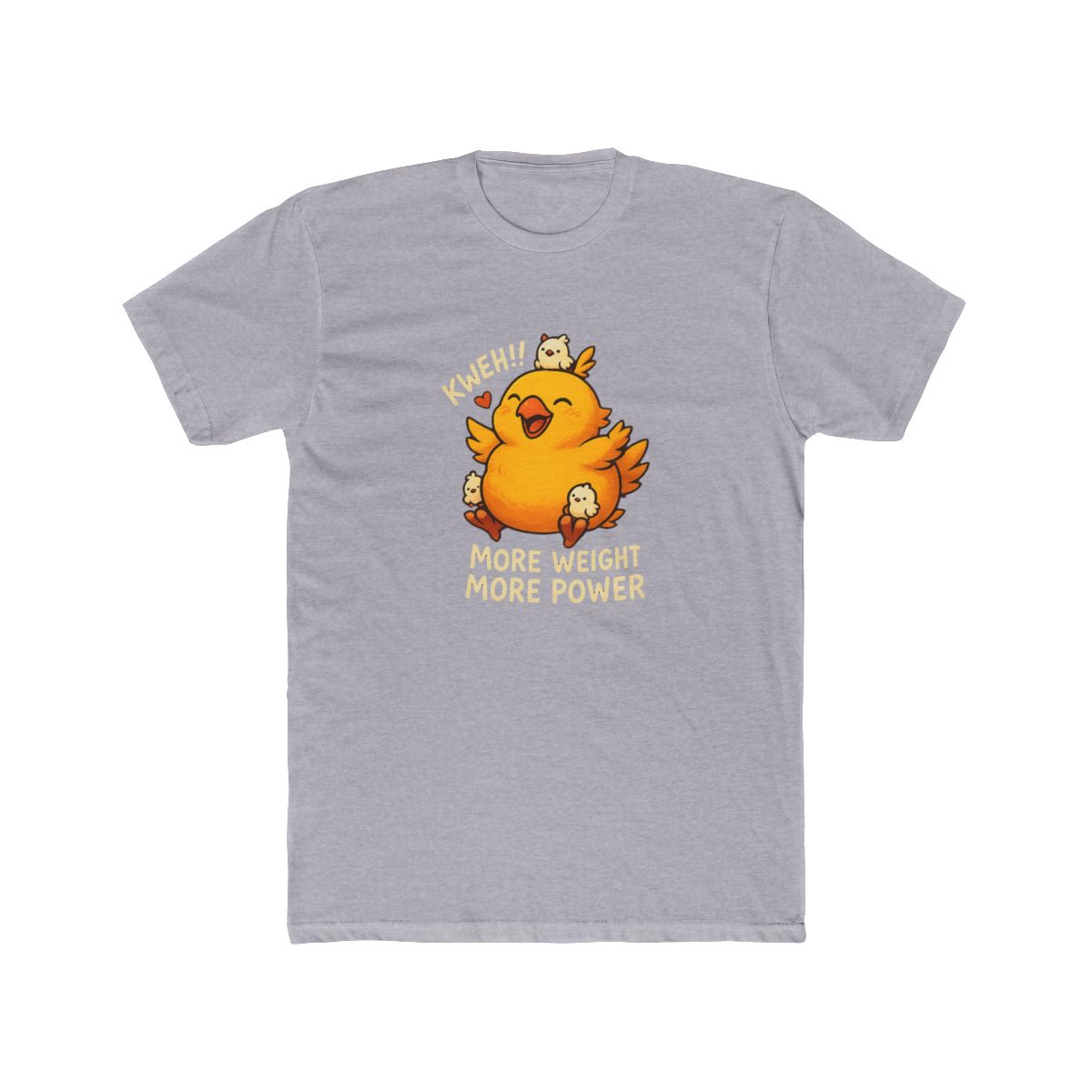 Adorable Fat Chocobo Kweh Final Fantasy T Shirt - alternate angle 3, merchandise