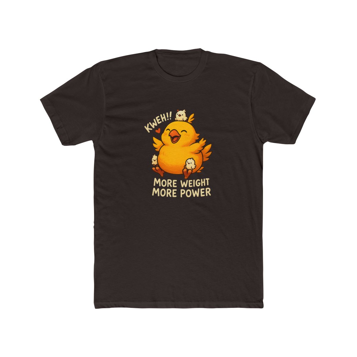 Adorable Fat Chocobo Kweh Final Fantasy T Shirt - alternate angle 2, merchandise