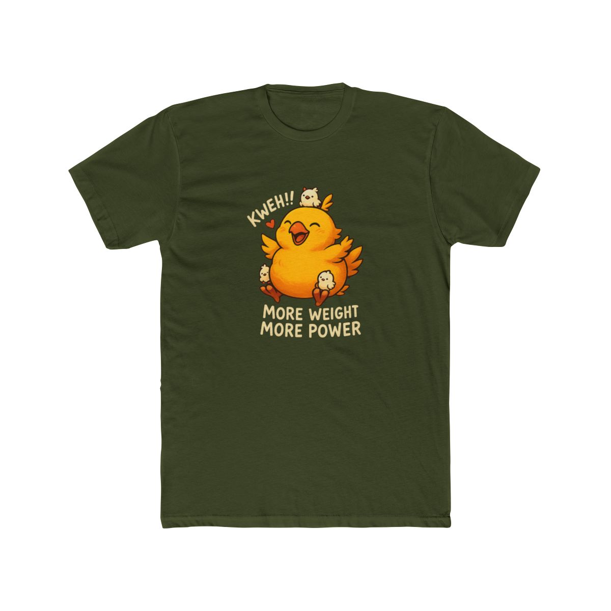 Adorable Fat Chocobo Kweh Final Fantasy T Shirt - alternate angle 4, merchandise