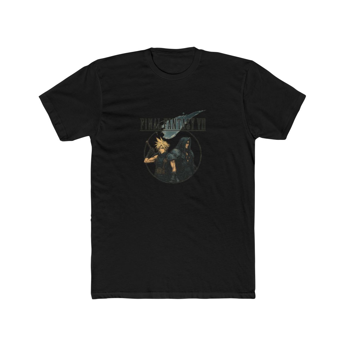Iconic Final Fantasy VII Cloud vs Sephiroth T Shirt - alternate angle 3, merchandise