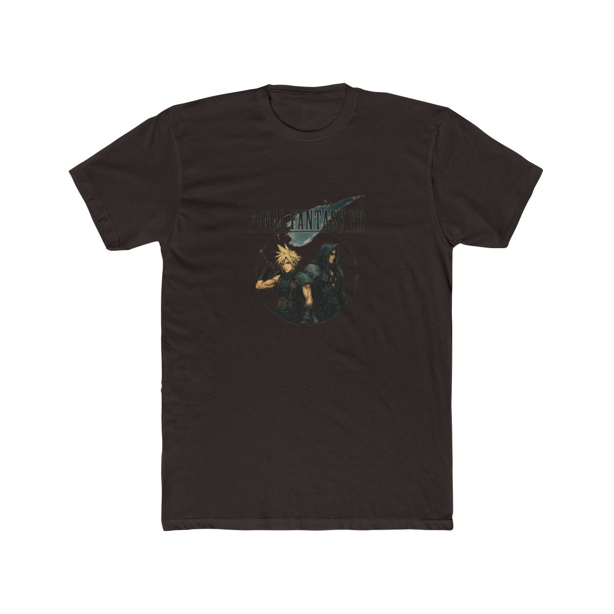 Iconic Final Fantasy VII Cloud vs Sephiroth T Shirt - alternate angle 2, merchandise