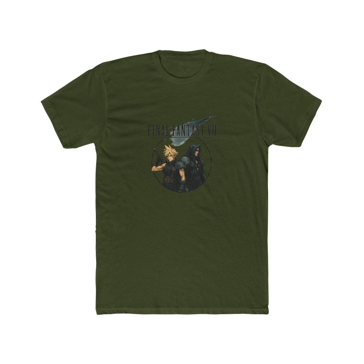 Iconic Final Fantasy VII Cloud vs Sephiroth T Shirt - alternate angle 5, merchandise