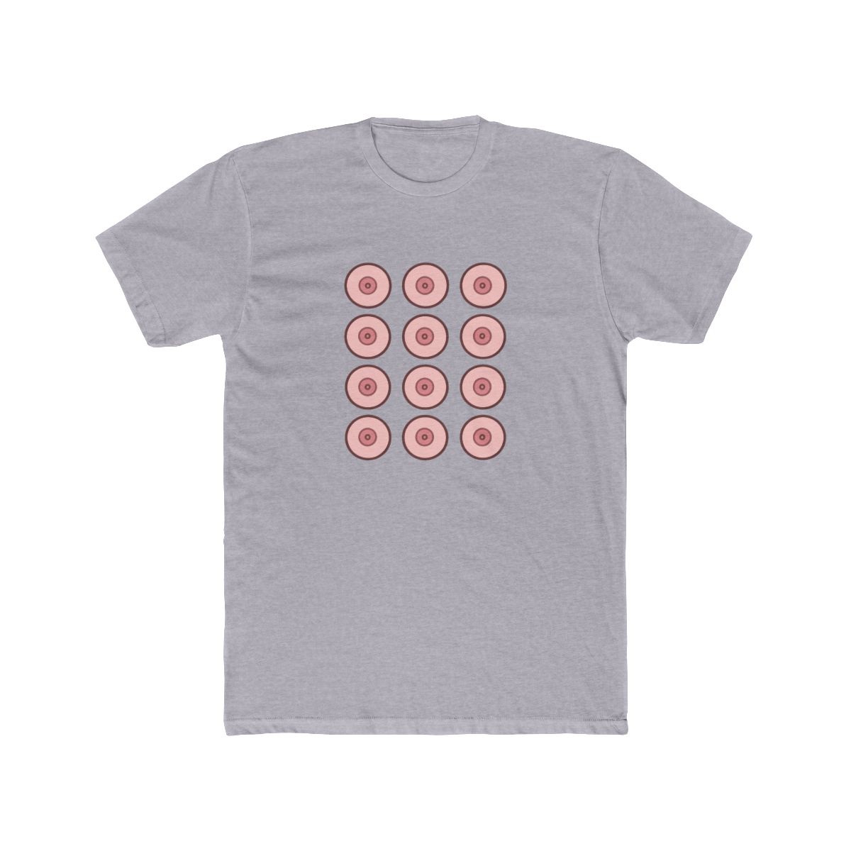 Cheeky Full Set of Nipples Humor T Shirt - alternate angle 4, merchandise