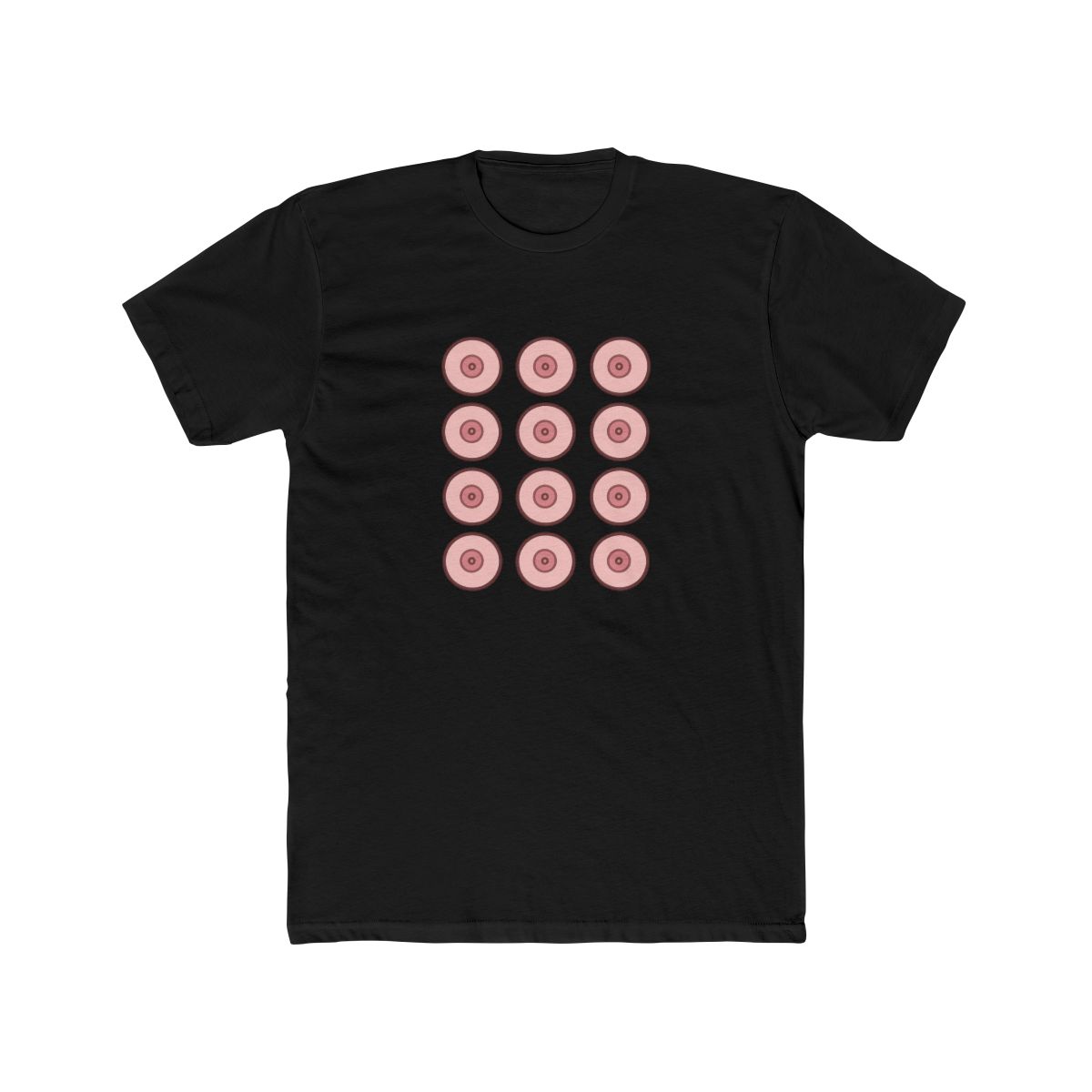Cheeky Full Set of Nipples Humor T Shirt - alternate angle 3, merchandise