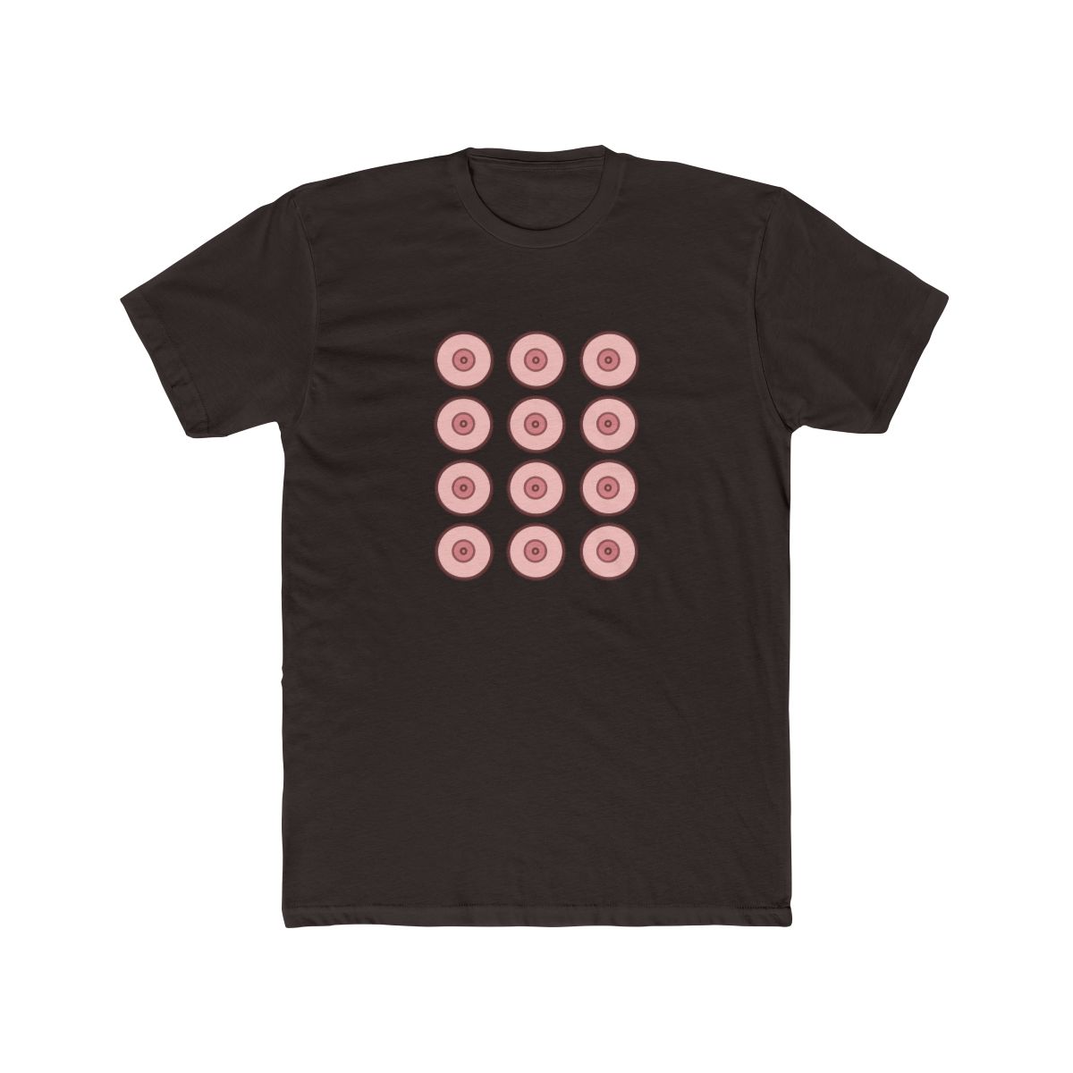 Cheeky Full Set of Nipples Humor T Shirt - alternate angle 2, merchandise