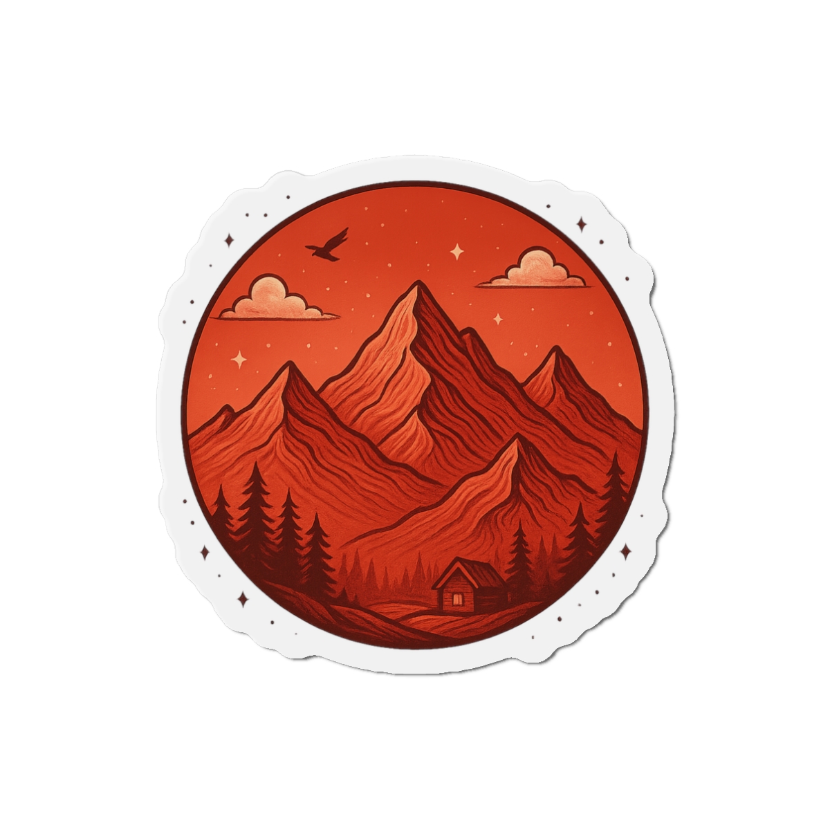 Abstract Virtual Realms Digital Magnet - alternate angle 1, merchandise