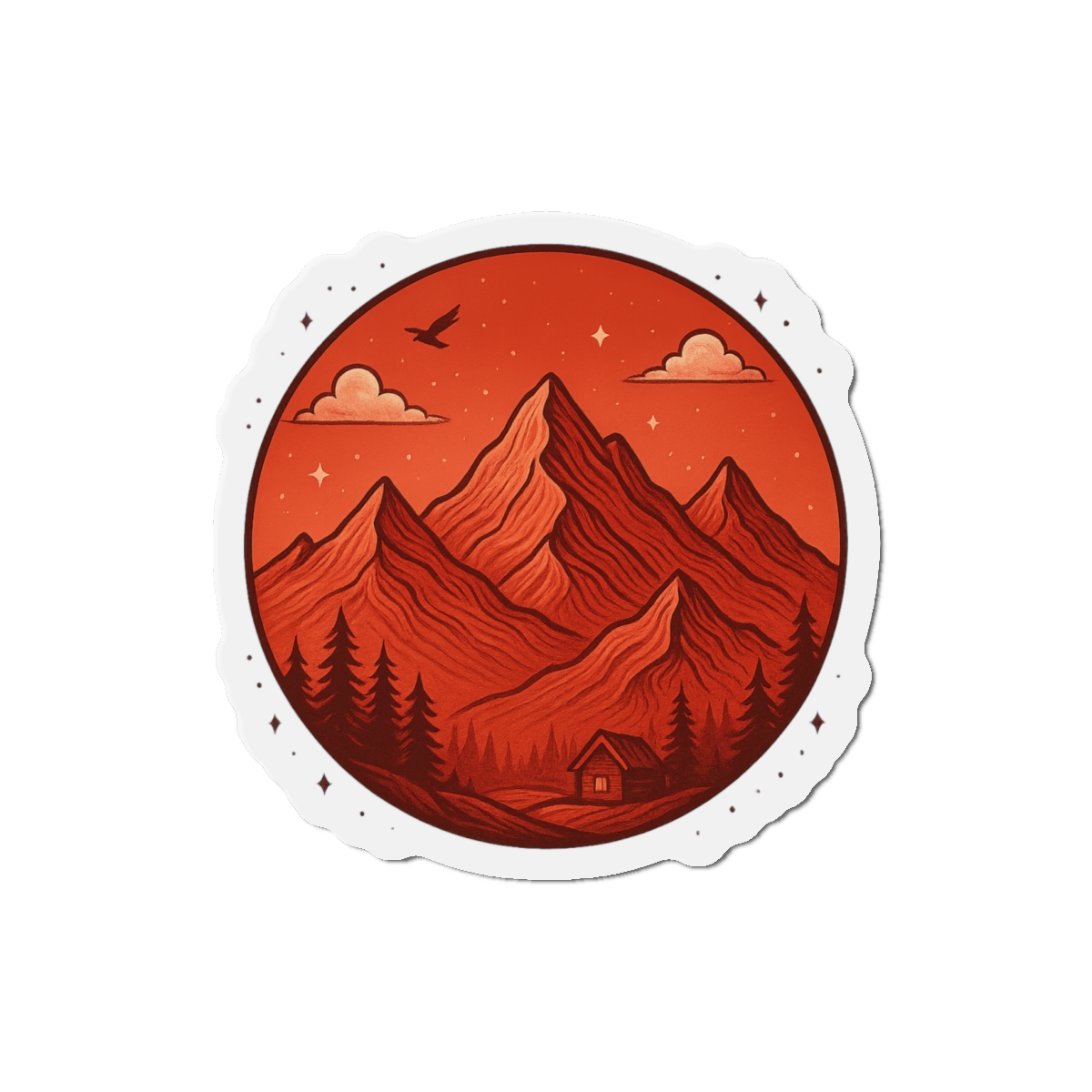 Abstract Virtual Realms Digital Magnet - alternate angle 2, merchandise