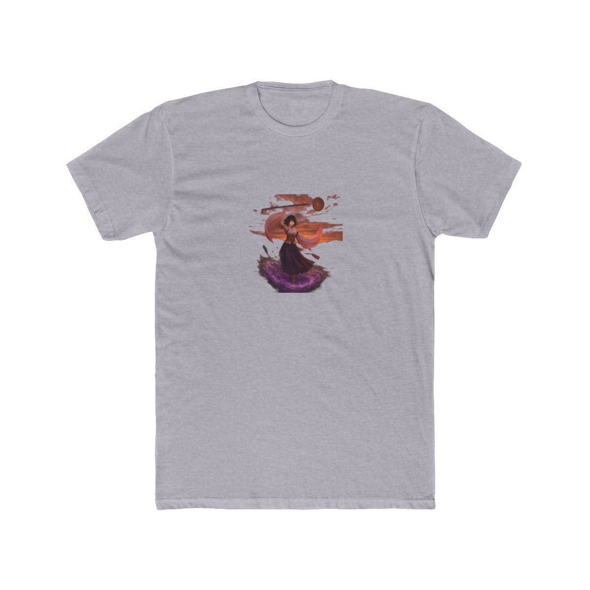 Mystical Sorceress on Cloud Fantasy T Shirt - alternate angle 5, merchandise