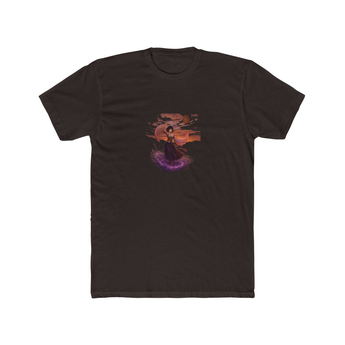 Mystical Sorceress on Cloud Fantasy T Shirt - alternate angle 2, merchandise