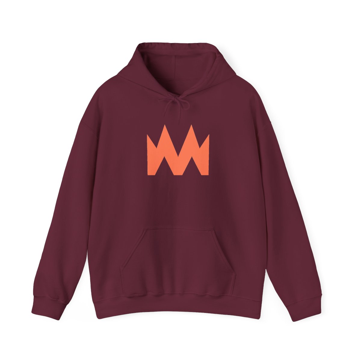 Bold Red Jagged Pattern White Hoodie - alternate angle 3, merchandise