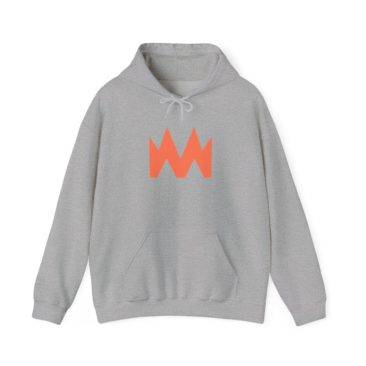 Bold Red Jagged Pattern White Hoodie - alternate angle 2, merchandise