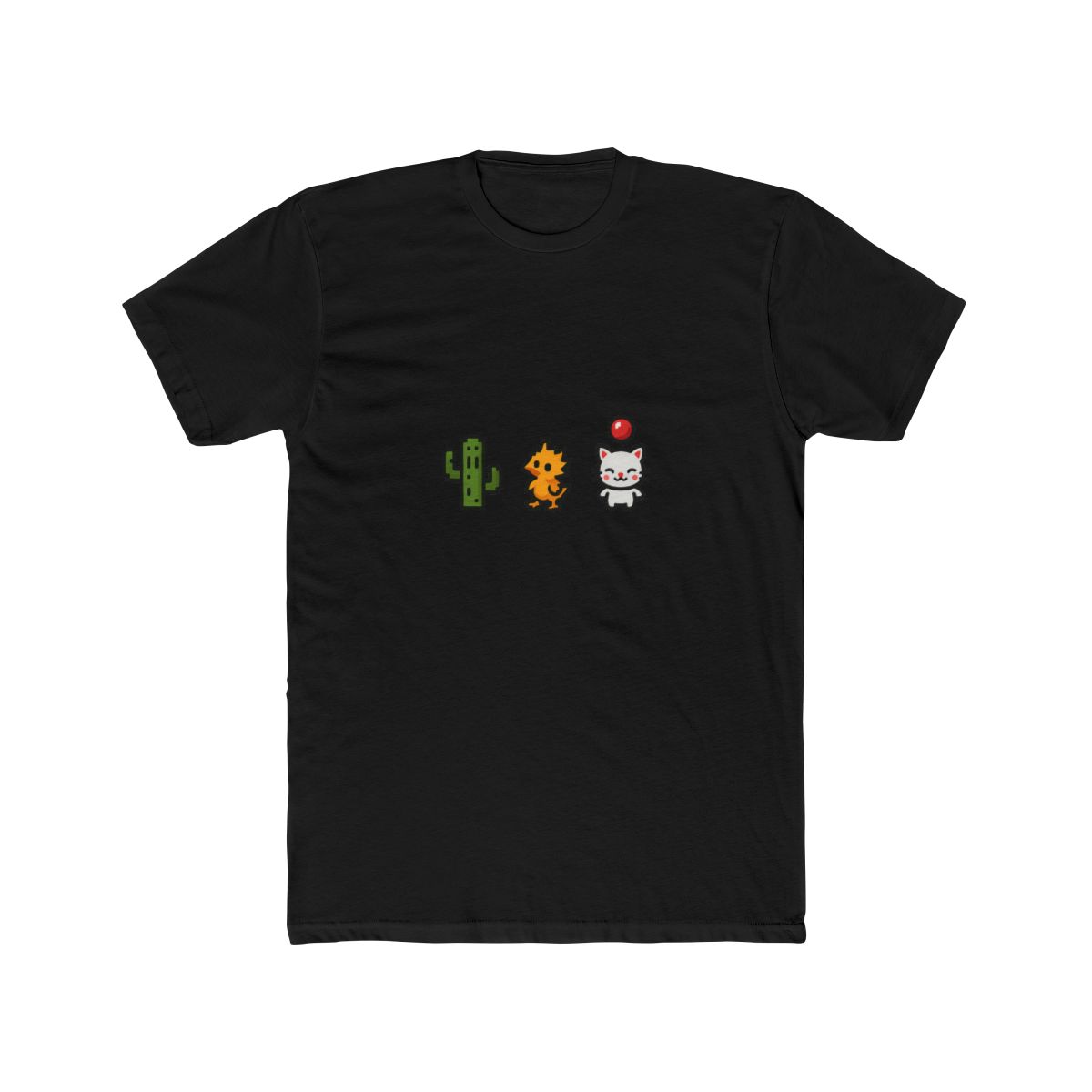 Whimsical Cactus Chick & Balloon Cat T Shirt - alternate angle 3, merchandise