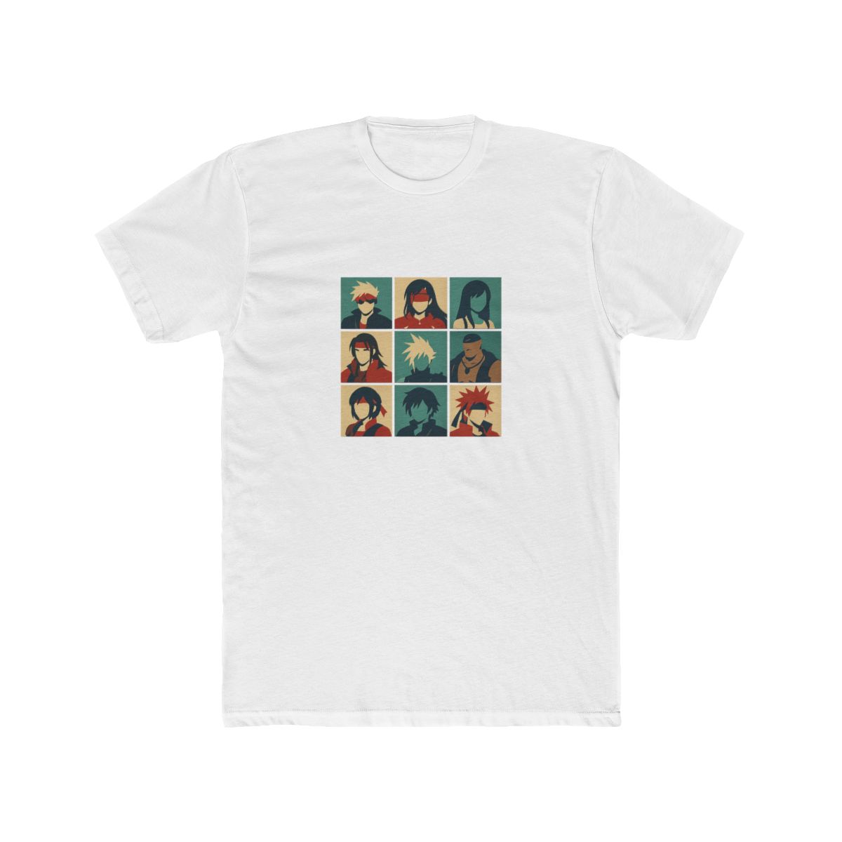 Retro Final Fantasy Characters Grid T Shirt