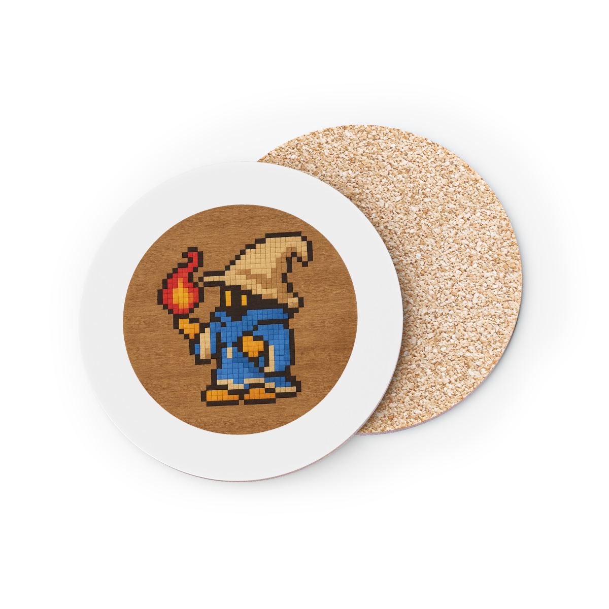 Pixel Art Retro Gaming Coasters Set