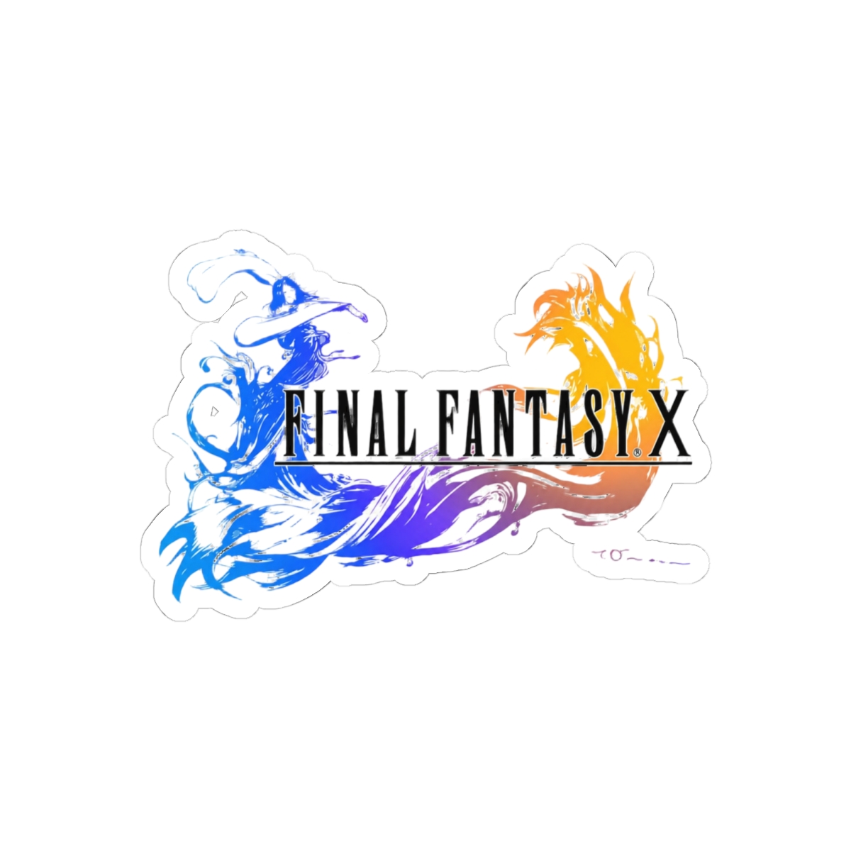 Final Fantasy X Logo Sticker | Nostalgic Gaming Vinyl Decal