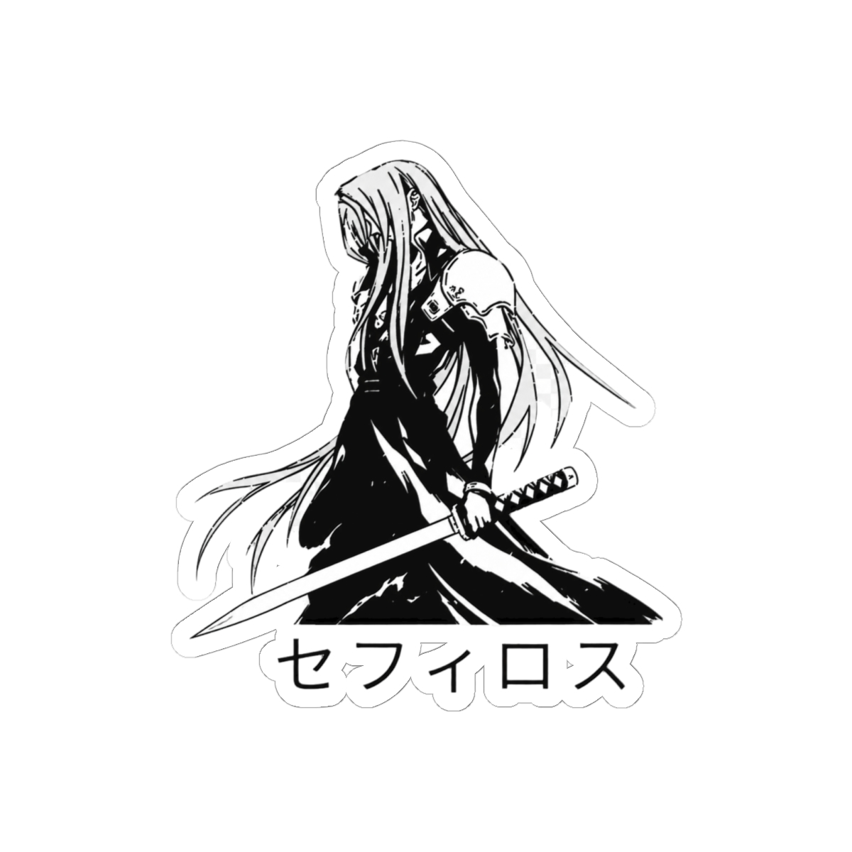 Sephiroth FFVII Sticker | Bold Final Fantasy VII Vinyl Decal