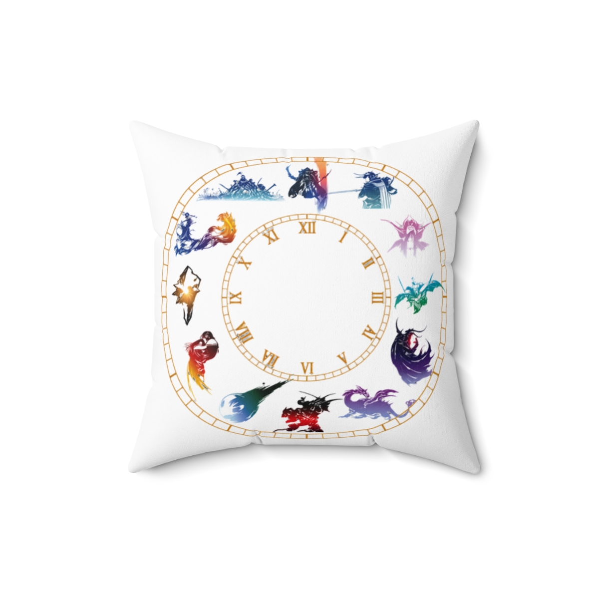 Final Fantasy Logo Wall Clock - Iconic Gamer Nostalgia Decor - alternate angle 2, merchandise