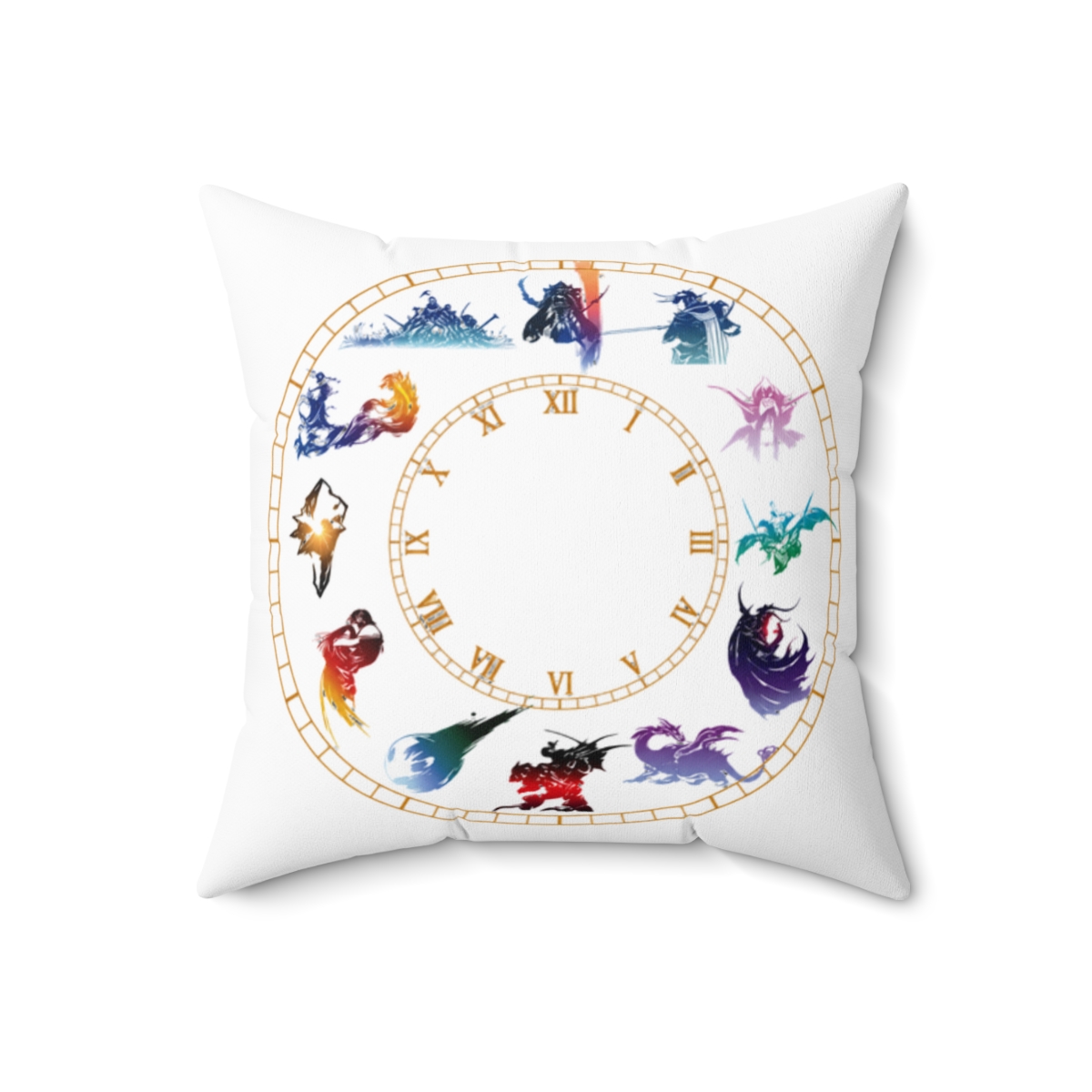 Final Fantasy Logo Wall Clock - Iconic Gamer Nostalgia Decor - alternate angle 3, merchandise