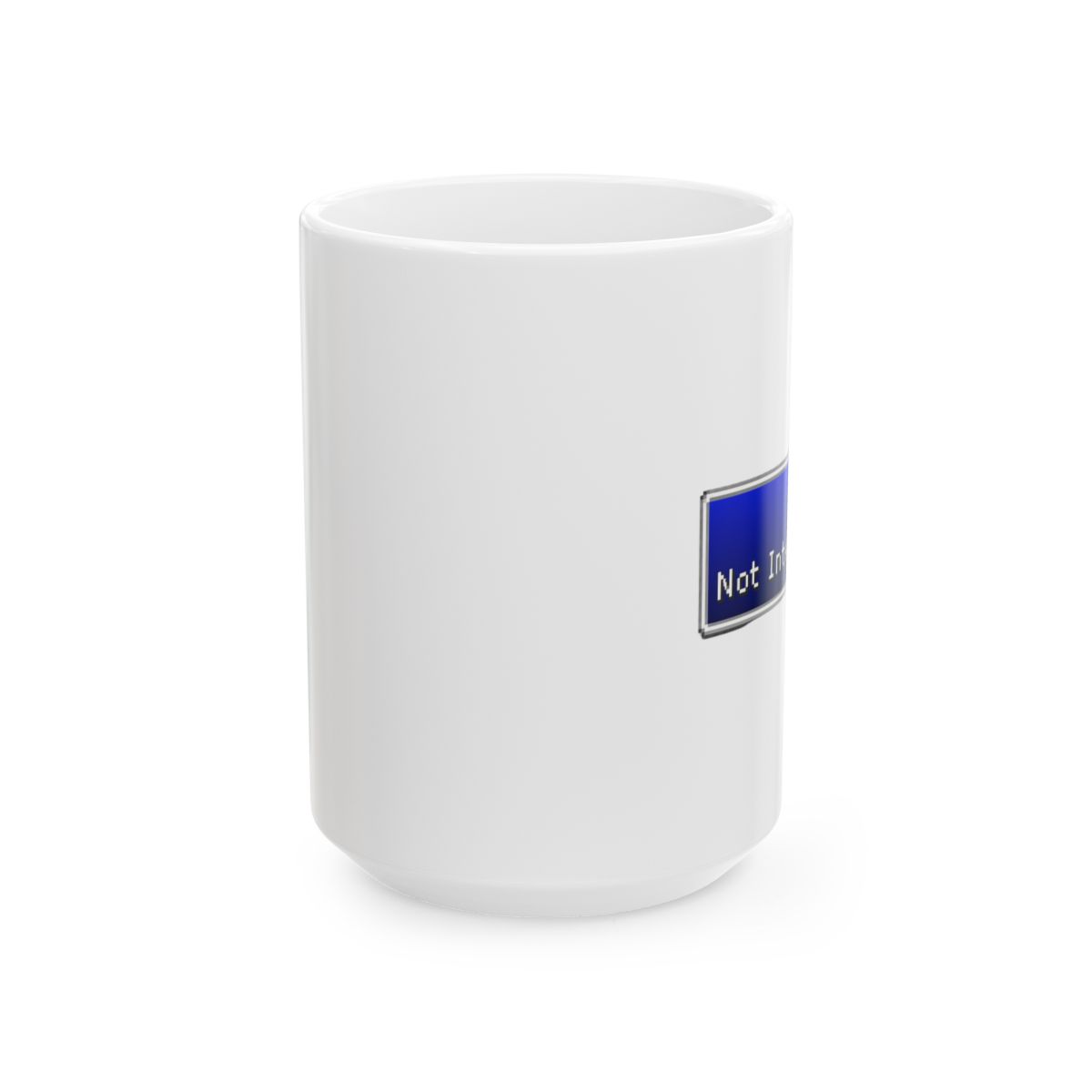 Cloud Strife Not Interested Final Fantasy Mug - alternate angle 2, merchandise
