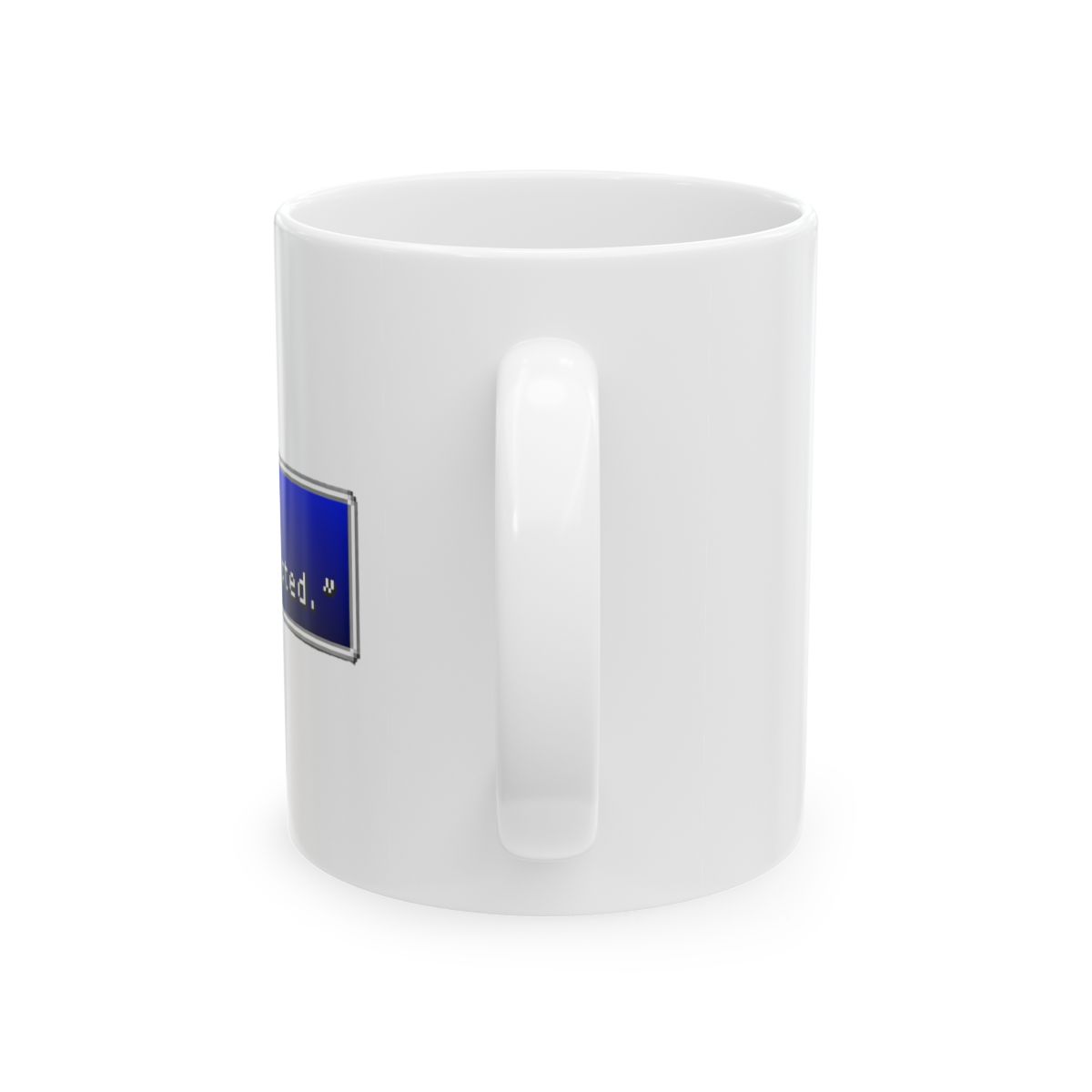 Cloud Strife Not Interested Final Fantasy Mug - alternate angle 3, merchandise
