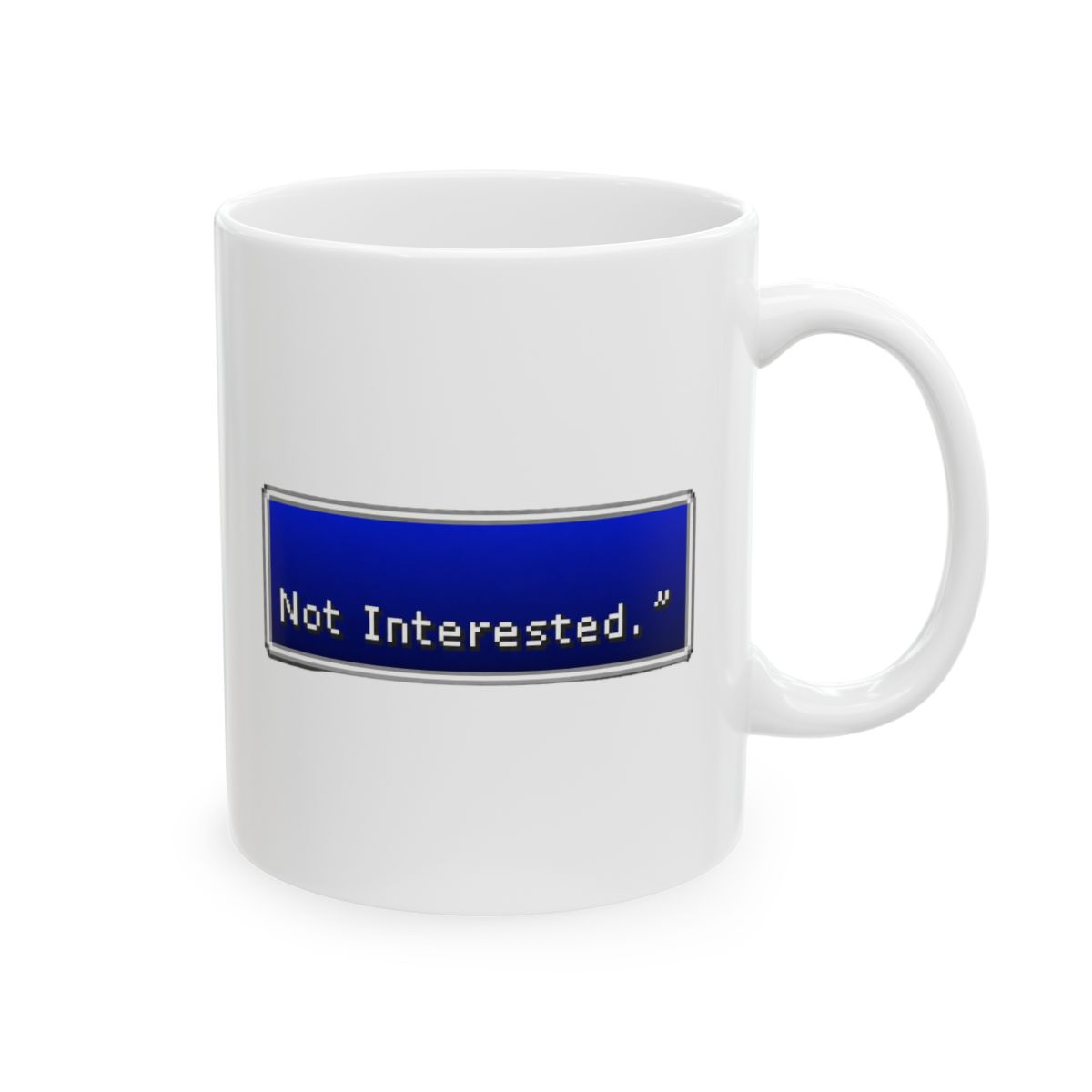 Cloud Strife Not Interested Final Fantasy Mug