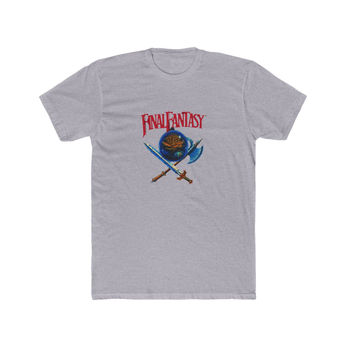 Retro Final Fantasy Classic Logo T Shirt - OG Gamer Gift - alternate angle 3, merchandise