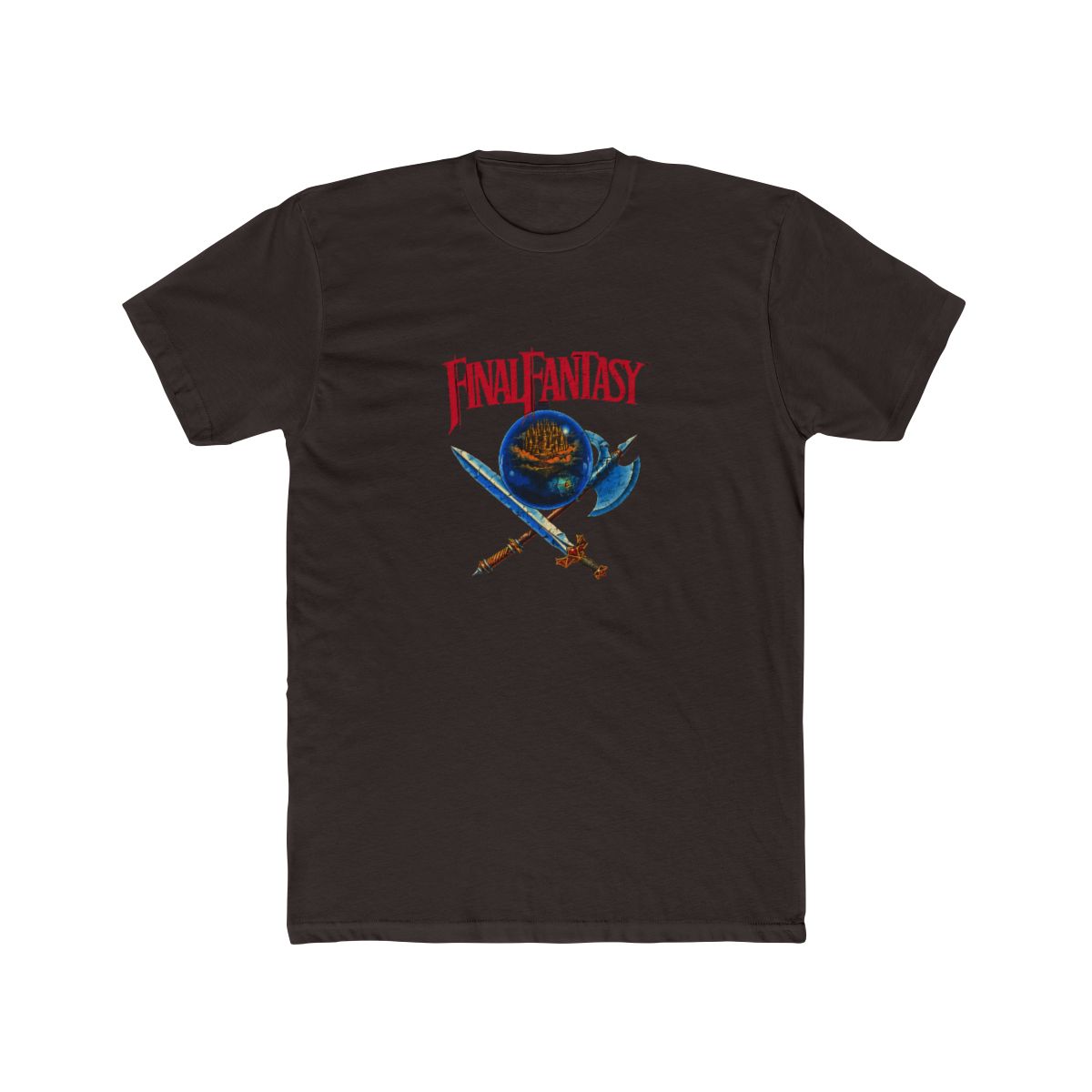 Retro Final Fantasy Classic Logo T Shirt - OG Gamer Gift - alternate angle 2, merchandise