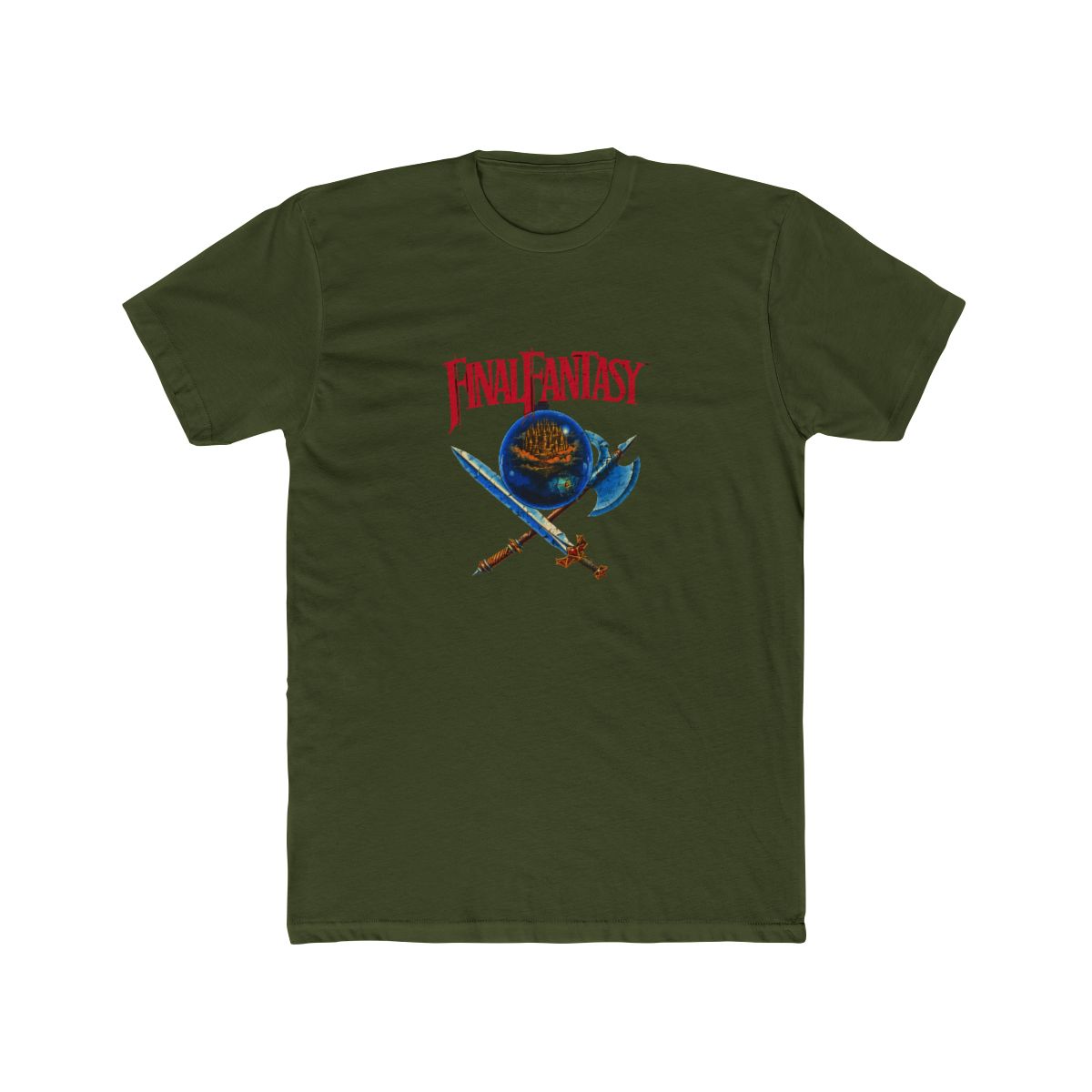 Retro Final Fantasy Classic Logo T Shirt - OG Gamer Gift - alternate angle 4, merchandise