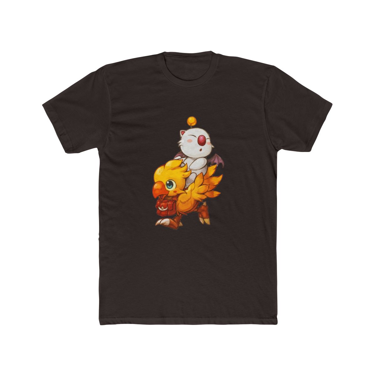 Chocobo & Moogle Final Fantasy T Shirt - Whimsical Gamer Gift - alternate angle 3, merchandise