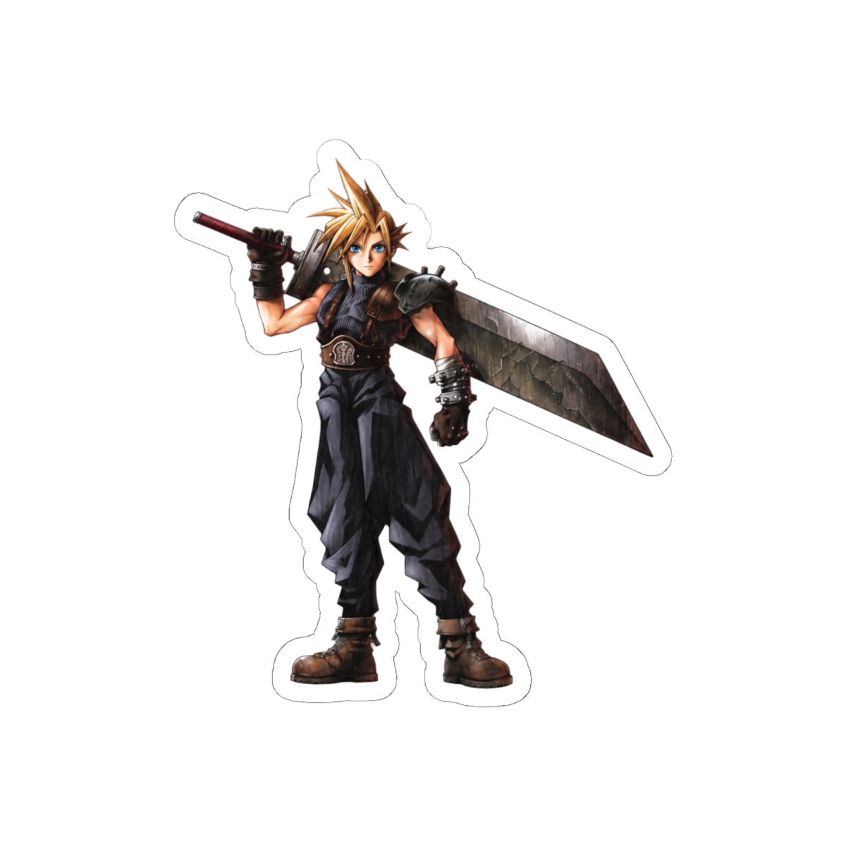 Final Fantasy VII Cloud Strife Bold Portrait Sticker