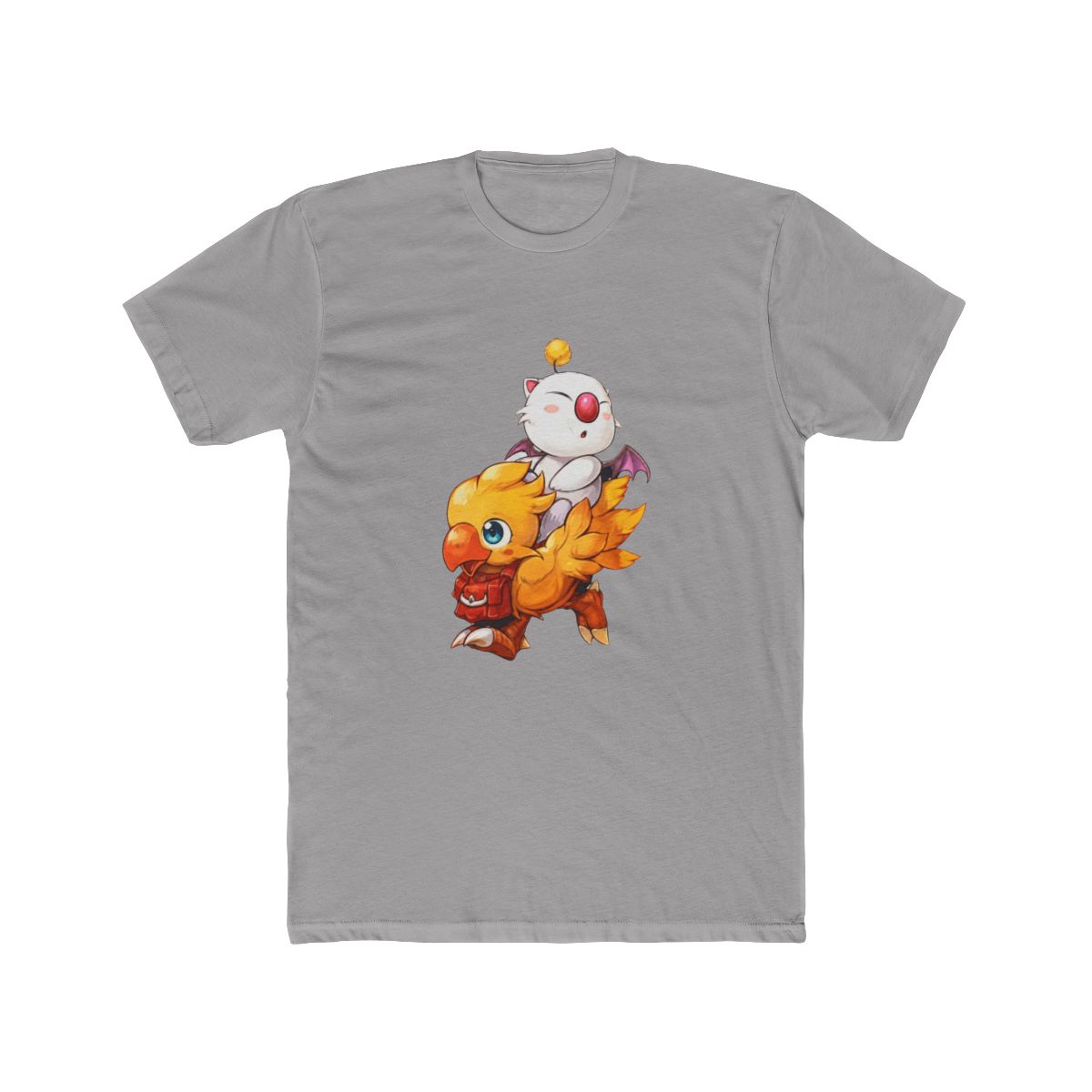 Chocobo and Moogle Final Fantasy T Shirt - Pixel Art Gamer Nostalgia