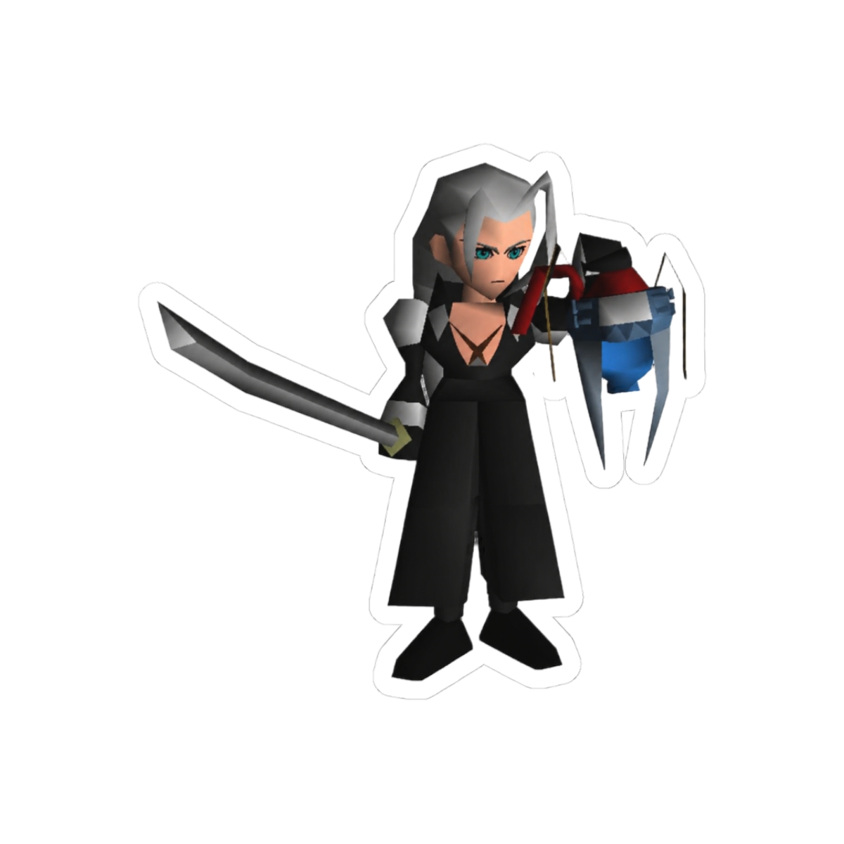 Sephiroth Jenova FF7 3D Sprite Sticker | Bold Final Fantasy Vinyl Decal