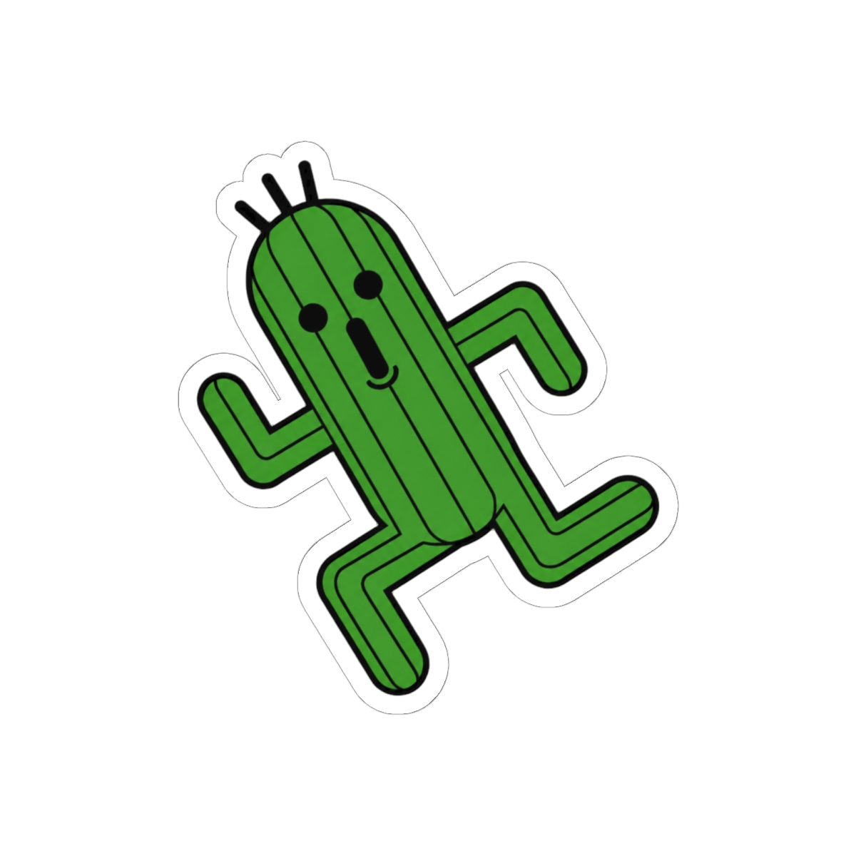 Final Fantasy Cactuar Sticker | Cute Iconic Vinyl Decal Gamer Gift