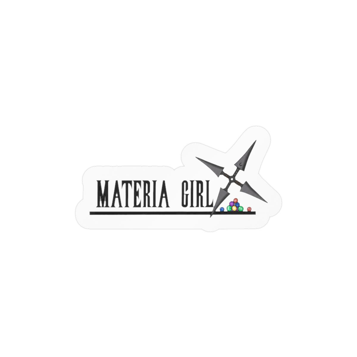 Materia Girl Sticker | Cute Final Fantasy Vinyl Decal