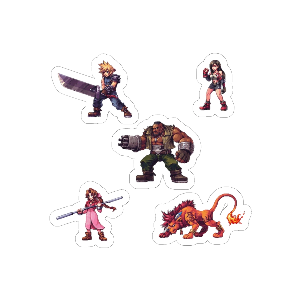 Final Fantasy VII Cloud & Friends Sticker | Nostalgic Gamer Vinyl Decal