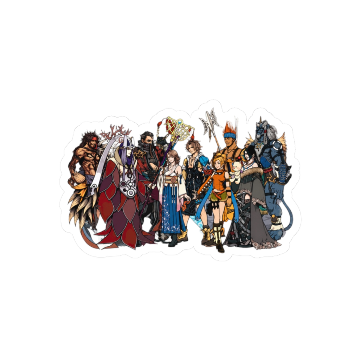 Final Fantasy X Art Sticker | Nostalgic RPG Vinyl Decal - alternate angle 3, merchandise