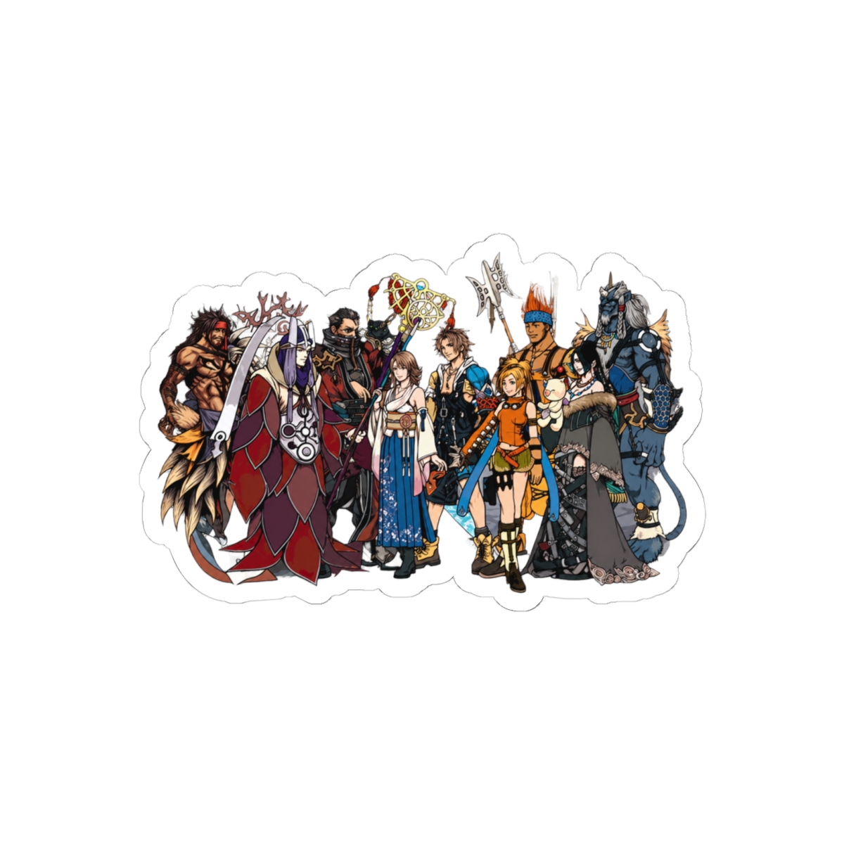 Final Fantasy X Art Sticker | Nostalgic RPG Vinyl Decal