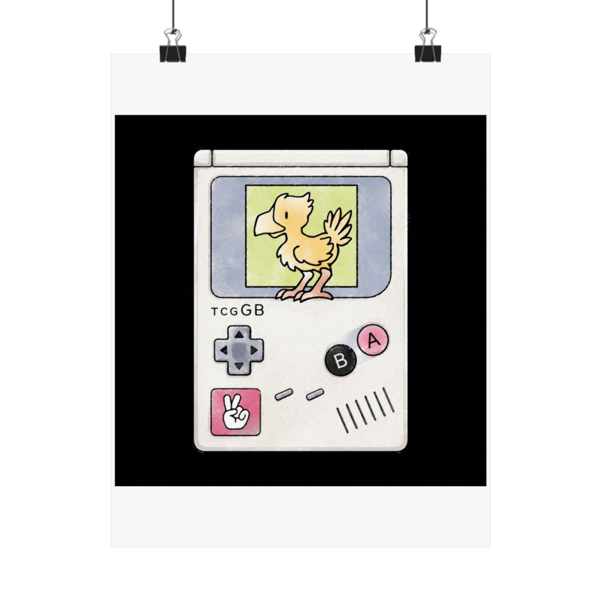 65 TCG-GB 15 - Chocobo (Final Fantasy Adventure) by Drew Wise - alternate angle 4, merchandise