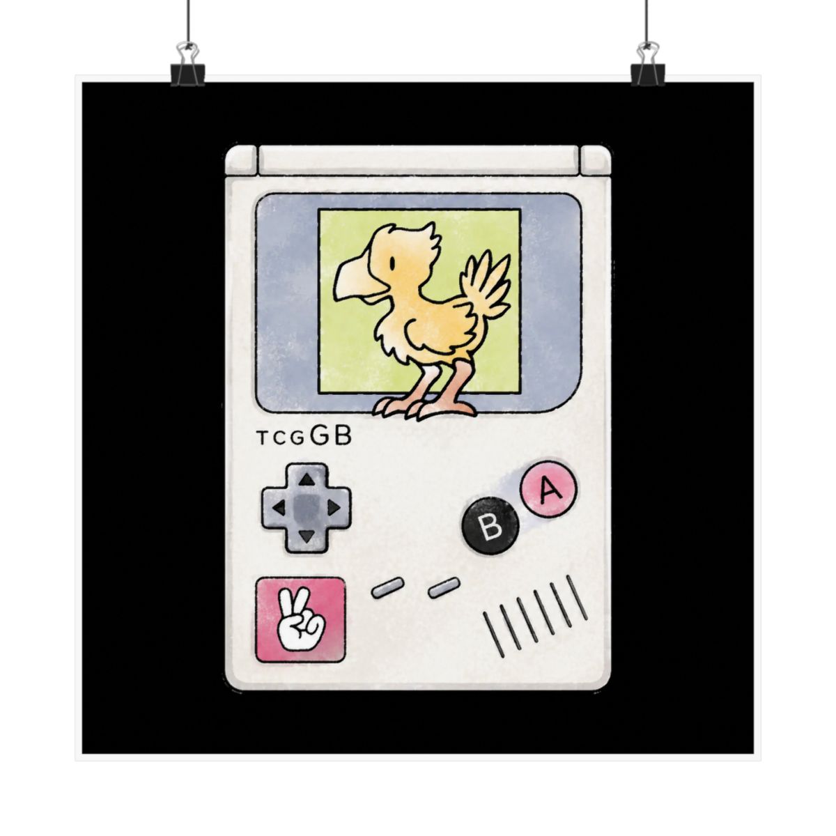 65 TCG-GB 15 - Chocobo (Final Fantasy Adventure) by Drew Wise - alternate angle 1, merchandise