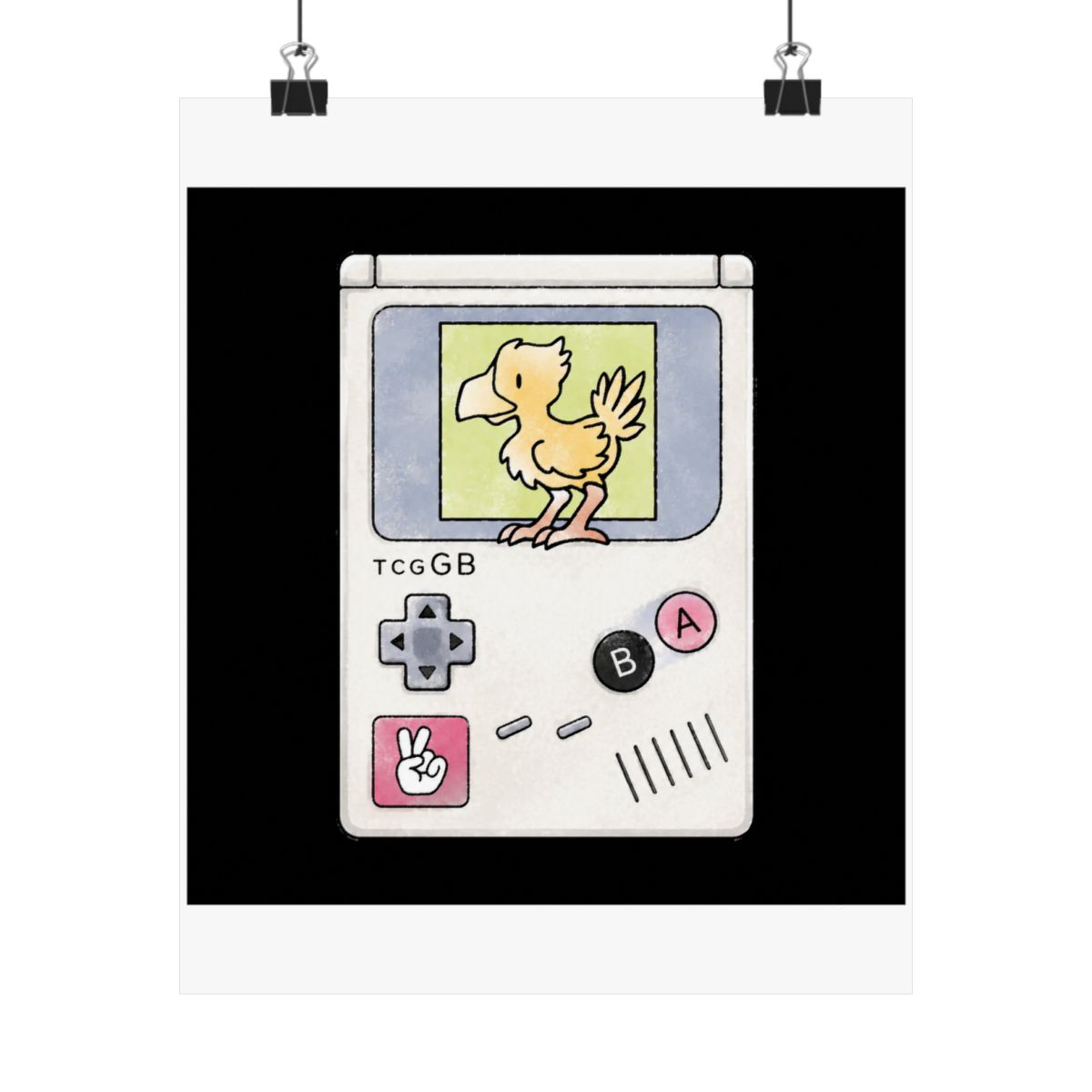 65 TCG-GB 15 - Chocobo (Final Fantasy Adventure) by Drew Wise - alternate angle 3, merchandise