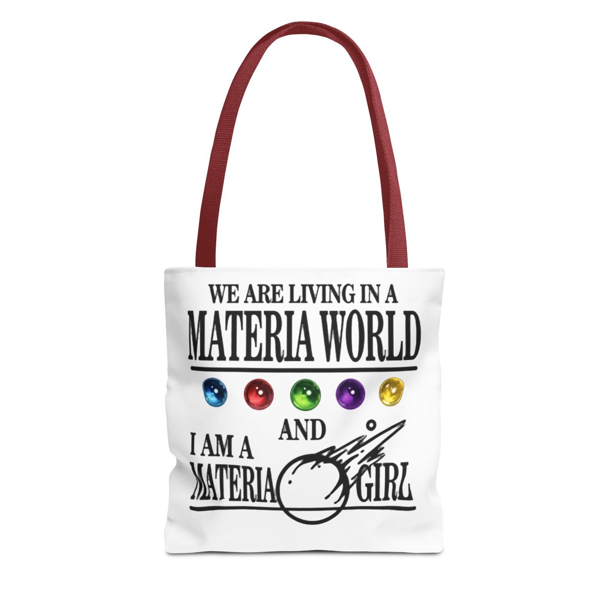 WCGXKO JRPG Game Gift FF7 Gift I Am A Materia Lady Fantasy Gaming Inspired Crossbody Bag - alternate angle 4, merchandise