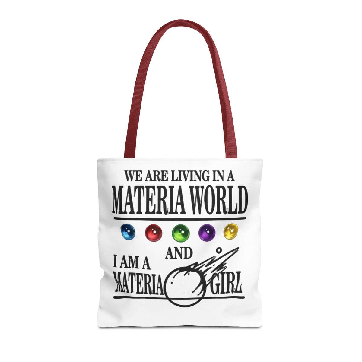 WCGXKO JRPG Game Gift FF7 Gift I Am A Materia Lady Fantasy Gaming Inspired Crossbody Bag - alternate angle 5, merchandise