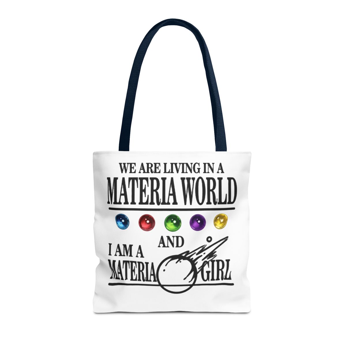 WCGXKO JRPG Game Gift FF7 Gift I Am A Materia Lady Fantasy Gaming Inspired Crossbody Bag - Official Bags & Totes merchandise