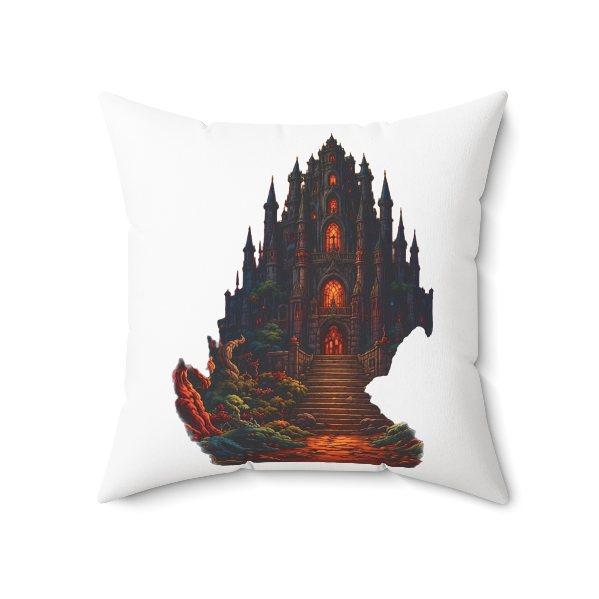 Double Your Dragon Fantasy Final Throw Pillow - alternate angle 5, merchandise