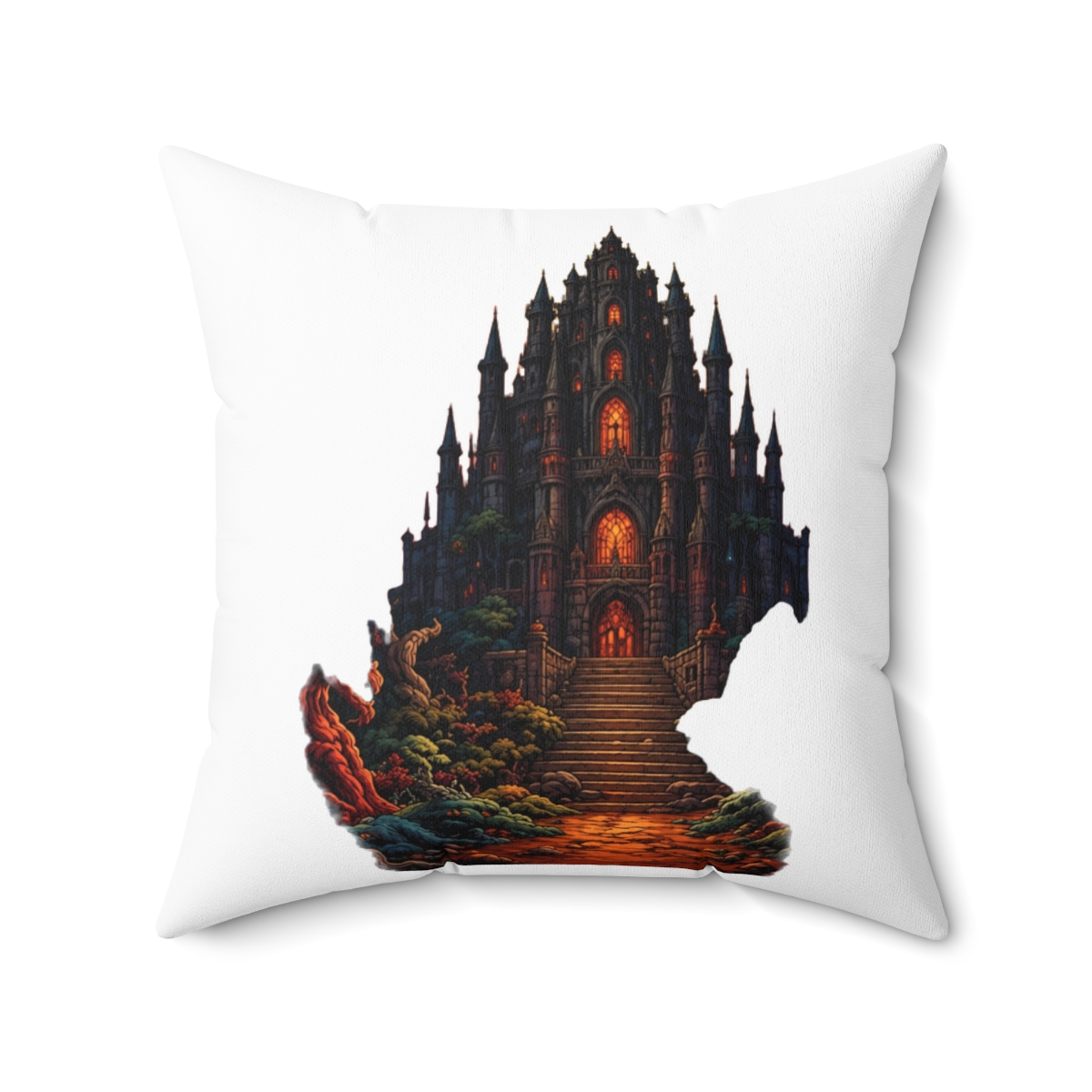 Double Your Dragon Fantasy Final Throw Pillow - alternate angle 4, merchandise
