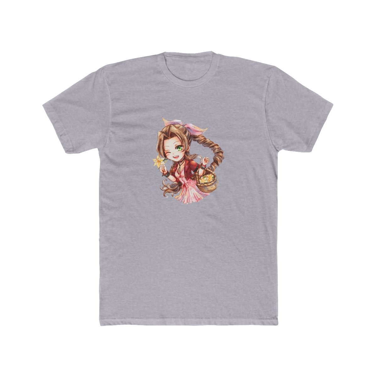 Final Fantasy 7 Remake Aerith Gainsborough T Shirt - alternate angle 3, merchandise
